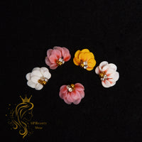 10pcs 8 petals 3D FLOWERS-acrylic flowers-3D nail art - nail charms - nail charms 3D - nail art- 3D acrylic flowers - Nail design