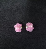 Set of 2pcs/ 4pcs/ 6pcs/ 8pcs/ 10pcs 8 petals 3D Yellow and Pink FLOWERS - acrylic flowers-3D nail art - nail charms