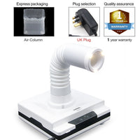 60W LKE Nail dust collector 4500rpm hoover for manicures suction dust cleaner retractable elbow nail dust collector