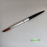 Acrylic Nail Brush Sizes 14-16 black and silver color handle