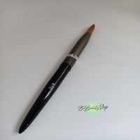 Acrylic Nail Brush sizes 14-16 Grey and silver color handle