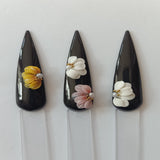 3D beautiful side flowers for nail design, nail art, nail charm