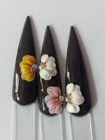 3D beautiful side flowers for nail design, nail art, nail charm