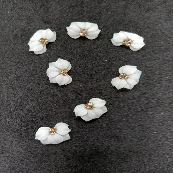 Set of 10pcs / 20PCS 7 petals 3D FLOWERS-acrylic flowers-3D nail art - nail charms - Nail design