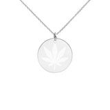 Engraved Disc Necklace