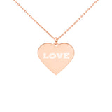 Engraved Heart Necklace