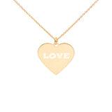 Engraved Heart Necklace