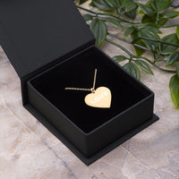 Engraved Heart Necklace