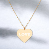 Engraved Heart Necklace