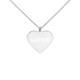 Engraved Heart Necklace