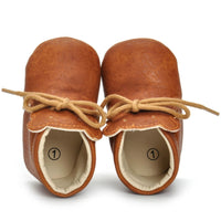 New  Baby Infant  Boys Girls Shoes Prewalker Soft Sole Ankle Leather