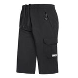 Mens Summer Shorts Large Size 5xl 6XL 7XL 8XL Quick Dry Breeches Bermuda Male Elastic Stretch Zipper Pocket Long Short Men