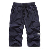 Mens Summer Shorts Large Size 5xl 6XL 7XL 8XL Quick Dry Breeches Bermuda Male Elastic Stretch Zipper Pocket Long Short Men