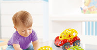 Baby Car Doll Toy Crib Mobile Bell Rings Grip Gutta Percha Hand Catching Ball s for Newborns 0-12 Months