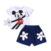 Summer Baby Boy Clothing Cotton Girls Clothing Set Mickey Sports Unisex Baby Clothes Roupas Bebe Cartoon Designer Kids Outfits