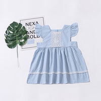Girls Lace Dresses Summer Children's Clothing Party Dress Baby Dress Sweetie Children Clothes Flower Dress 1-5T