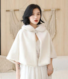 Wine Red Formal Party Evening Jackets Wraps Faux Fur cloaks Wedding Capes Winter Women Bolero Wrap Shawls In Stock 2021 shrug