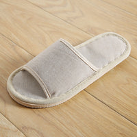 Natural Flax Home Slippers Indoor Floor Shoes Silent Sweat Slippers For Summer Women Sandals Slippers 37-43