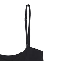 Women's High Waist Strap Mini Skirt Pleated Skater Overall Flare Suspender Skirt