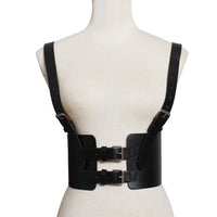 Steampunk Women's Strap Harness Vintage Waist Cincher with Straps Wide Corset Belt Apparel Accessories Belts