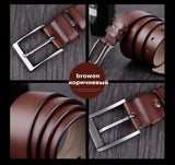 COWATHER men belt cow genuine leather designer belts for men high quality fashion vintage male strap for jeans cow skin XF002