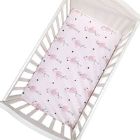 Newborn Baby Crib Fitted Sheet Baby Bed Mattress Cover Soft Breathable Cartoon Print Newborn Bedding For Cot Size 130*70cm