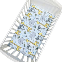 Newborn Baby Crib Fitted Sheet Baby Bed Mattress Cover Soft Breathable Cartoon Print Newborn Bedding For Cot Size 130*70cm