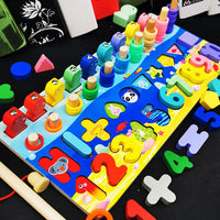 Wooden Montessori Educational Toys For Children Kids Early Learning Infant Shape Color Match Board Toy For 3 Year Old Kids Gift
