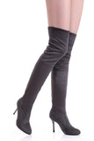 Plus size 34-43 new fashion shoes over the knee boots women stiletto high heels autumn pointed toe thigh high boots