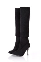Plus size 34-43 new fashion shoes over the knee boots women stiletto high heels autumn pointed toe thigh high boots