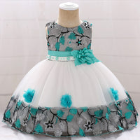 Infant Baby Girl Dress Lace Tulle Baptism Dresses for Girls 1st Year Birthday Beading Appliqued Party Wedding Baby Clothing