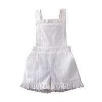 Toddler Baby Girls 6M-4T Kids Summer Romper Solid One-Pieces Sleeveless Casual Jumpsuit 4 Colors