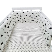 Baby Crib Bumper For Newborns Soft Cotton Bed Bumper Detachable Zipper Baby Room Decoration Infant Cot Protector 1Pcs Unisex