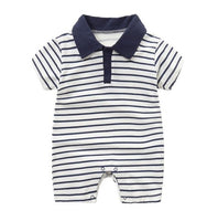 New Born Baby Clothing Summer Gentleman Rompers 0-12M Baby Boys Cotton Jumpsuit Baby Body Clothes Newborn Unisex Thin Costumes