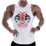 New gyms clothing cotton bodybuilding tank top bodybuilder mens tops sleeveless