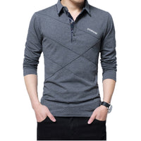Polo Shirt Collar Men Plus Size 3XL 4XL 5XL Autumn Button Brand Men Polo Shirt Long Sleeve Casual Male Shirts