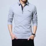 Polo Shirt Collar Men Plus Size 3XL 4XL 5XL Autumn Button Brand Men Polo Shirt Long Sleeve Casual Male Shirts
