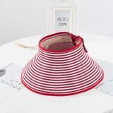 New Women Summer Visors Hat Foldable Sun Hat Wide Large Brim Beach Hats Straw Hat chapeau femme Beach UV Protection Cap