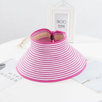 New Women Summer Visors Hat Foldable Sun Hat Wide Large Brim Beach Hats Straw Hat chapeau femme Beach UV Protection Cap