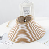 New Women Summer Visors Hat Foldable Sun Hat Wide Large Brim Beach Hats Straw Hat chapeau femme Beach UV Protection Cap