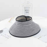 New Women Summer Visors Hat Foldable Sun Hat Wide Large Brim Beach Hats Straw Hat chapeau femme Beach UV Protection Cap