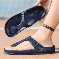 Men Flip Flops Summer Shoes Man Outside Beach Slippers EVA Light Soft Slippers Women Footwear Plus Size Male Sandals Flat Shoes