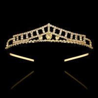 Gold Color Princess Tiaras and Crowns Queen Crown Headband Accessories Kids Hair Jewelry Wedding Prom Hair ornaments