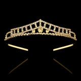 Gold Color Princess Tiaras and Crowns Queen Crown Headband Accessories Kids Hair Jewelry Wedding Prom Hair ornaments