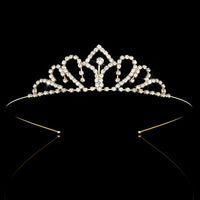 Gold Color Princess Tiaras and Crowns Queen Crown Headband Accessories Kids Hair Jewelry Wedding Prom Hair ornaments