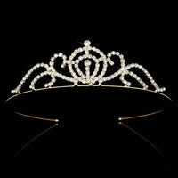 Gold Color Princess Tiaras and Crowns Queen Crown Headband Accessories Kids Hair Jewelry Wedding Prom Hair ornaments