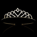 Gold Color Princess Tiaras and Crowns Queen Crown Headband Accessories Kids Hair Jewelry Wedding Prom Hair ornaments