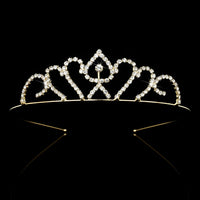 Gold Color Princess Tiaras and Crowns Queen Crown Headband Accessories Kids Hair Jewelry Wedding Prom Hair ornaments