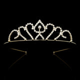 Gold Color Princess Tiaras and Crowns Queen Crown Headband Accessories Kids Hair Jewelry Wedding Prom Hair ornaments