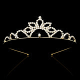 Gold Color Princess Tiaras and Crowns Queen Crown Headband Accessories Kids Hair Jewelry Wedding Prom Hair ornaments